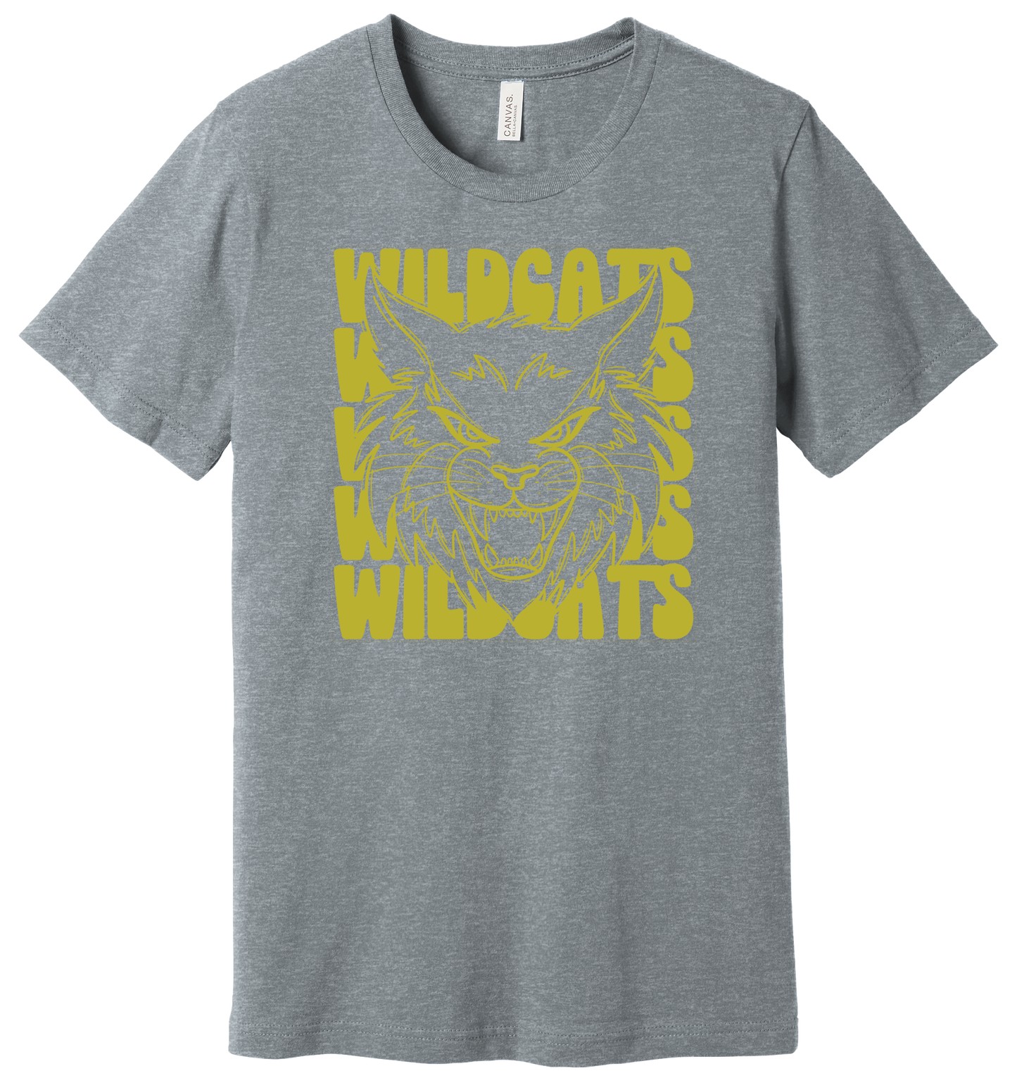 Youth Stacked Wildcat Bella Canvas T-Shirt