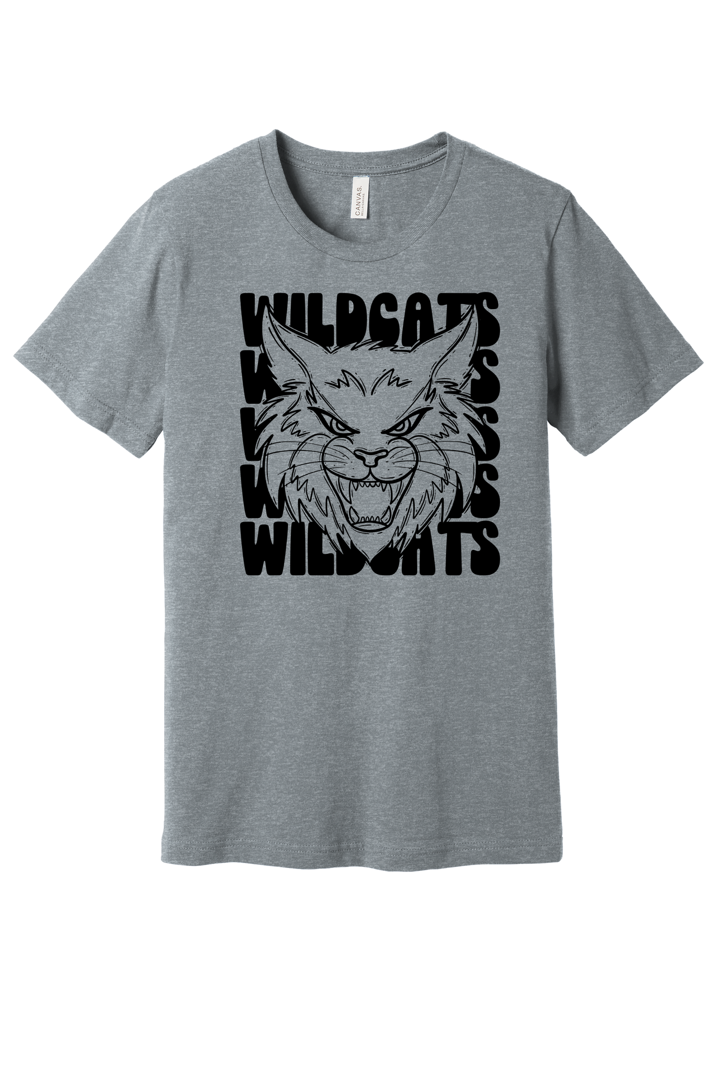 Youth Stacked Wildcat Bella Canvas T-Shirt