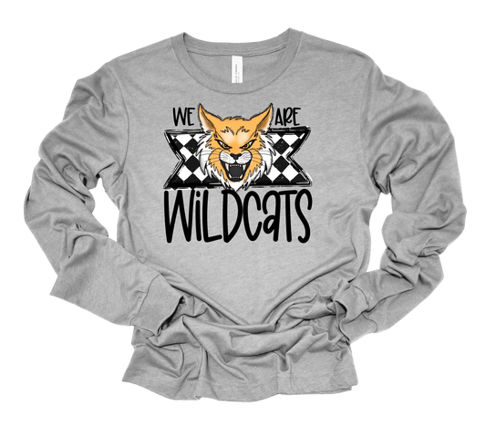 Youth We Are Wildcats Bella Canvas Long Sleeve