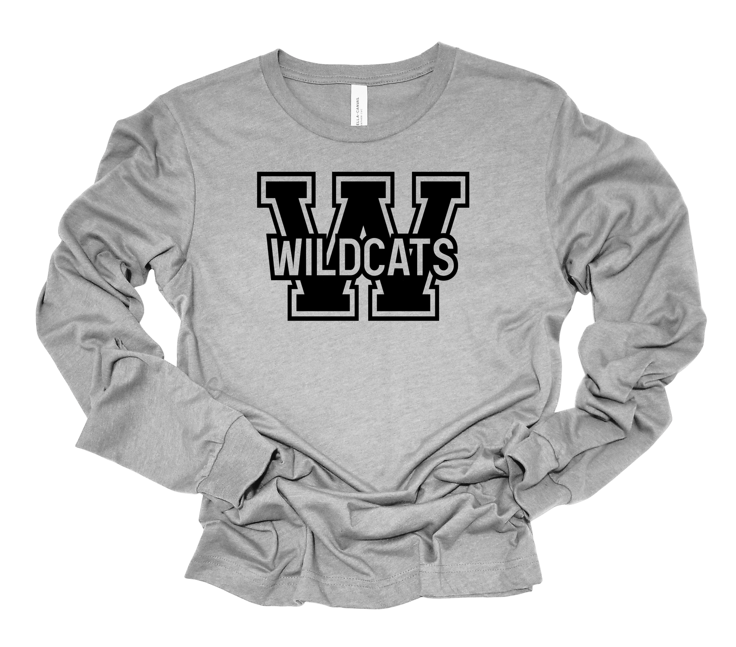 Wildcat Block Bella Canvas Long Sleeve