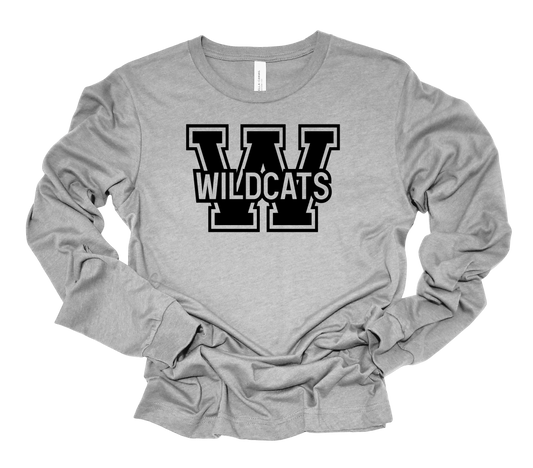 Wildcat Block Bella Canvas Long Sleeve