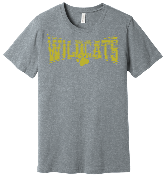 Youth Wildcat Splice Bella Canvas T-Shirt