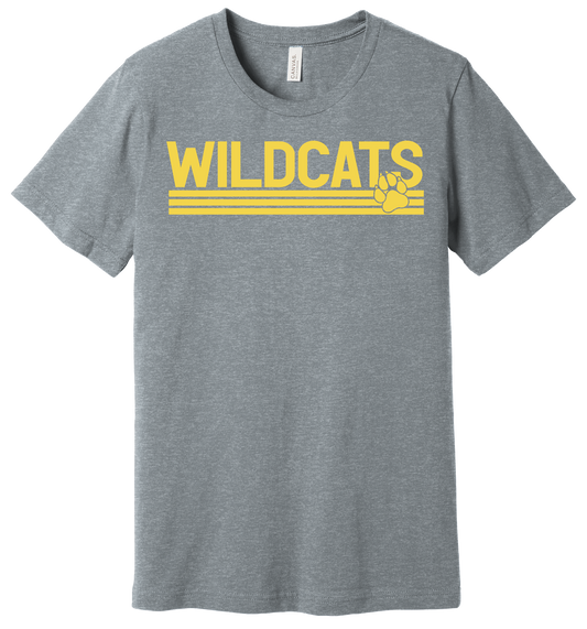 Youth Wildcats Underline Bella Canvas T-Shirt