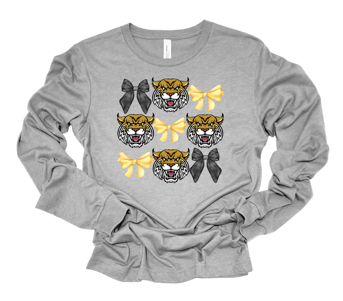 Bows and Wildcats Bella Canvas Long Sleeve