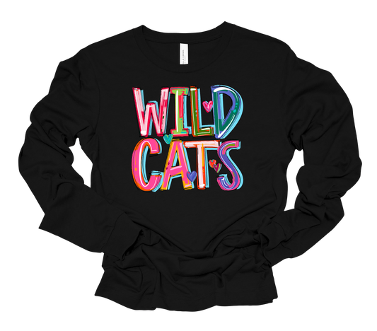 Cheery Wildcat Bella Canvas Long Sleeve