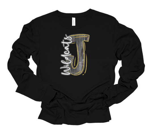 Painted J Bella Canvas Long Sleeve