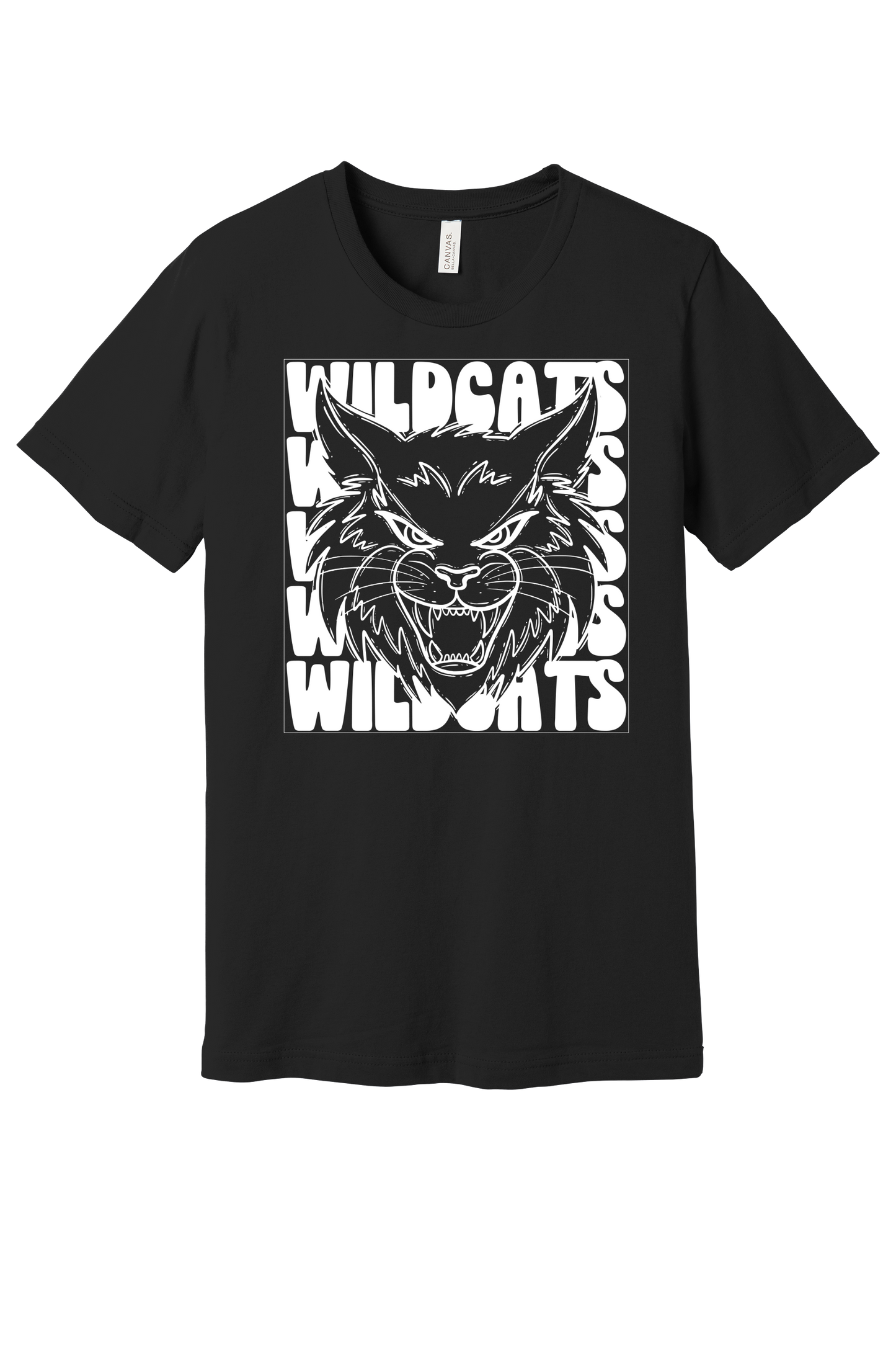 Youth Stacked Wildcat Bella Canvas T-Shirt