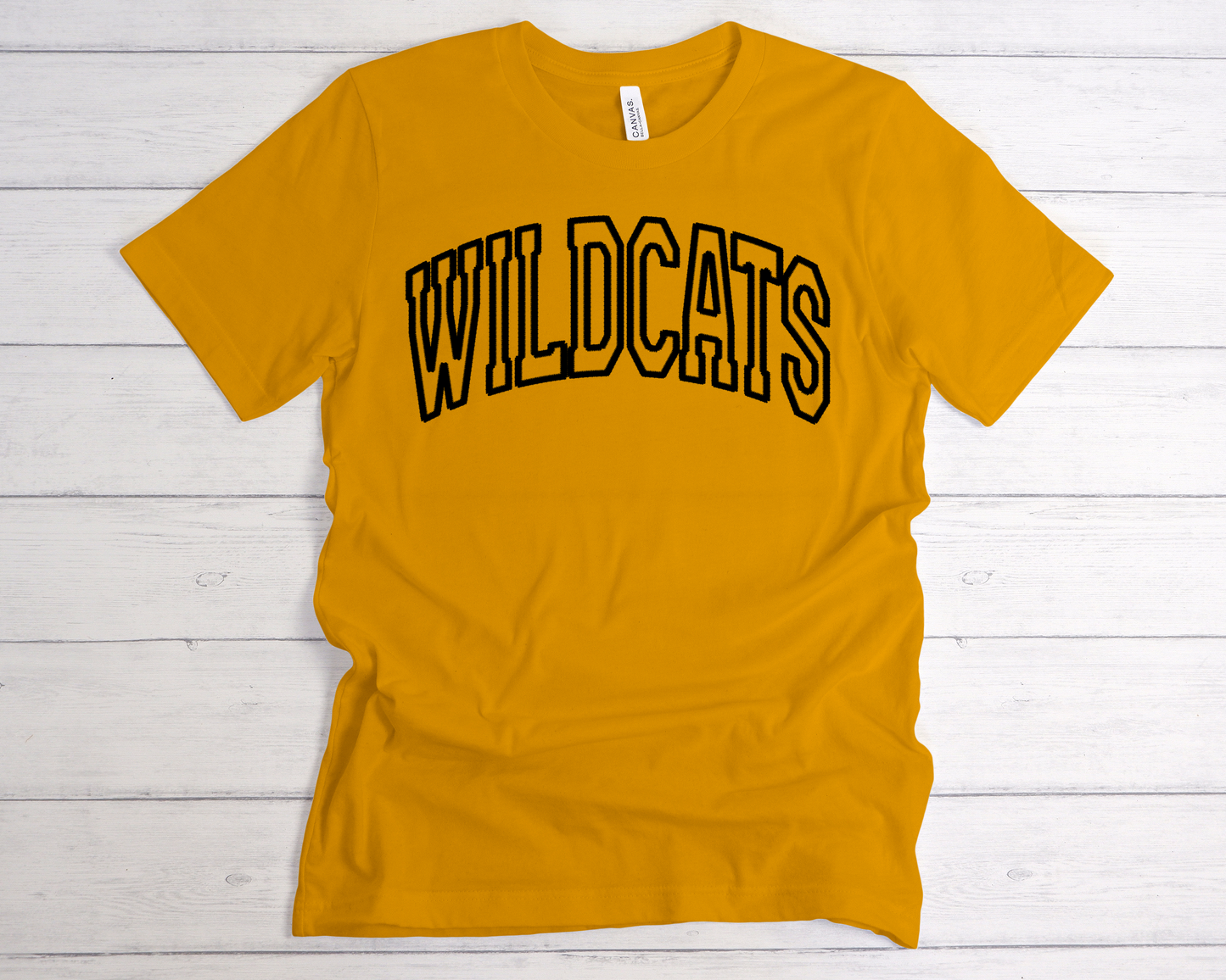 Wildcats Faux Embroidery Graphic Tee