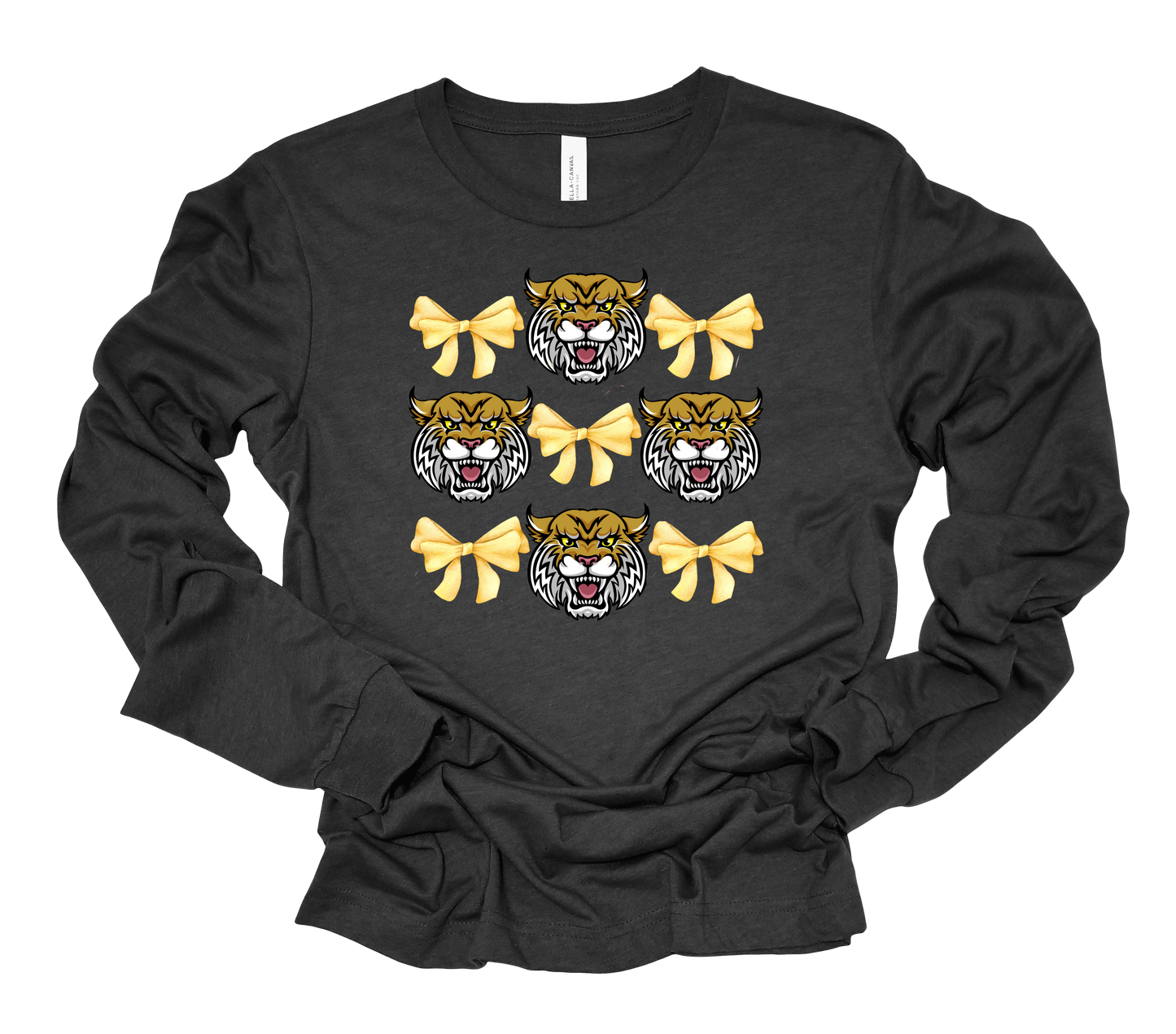 Bows and Wildcats Bella Canvas Long Sleeve