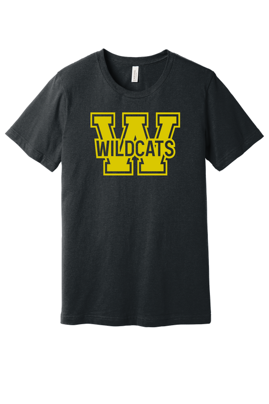 Youth Wildcat Block Bella Canvas T-Shirt