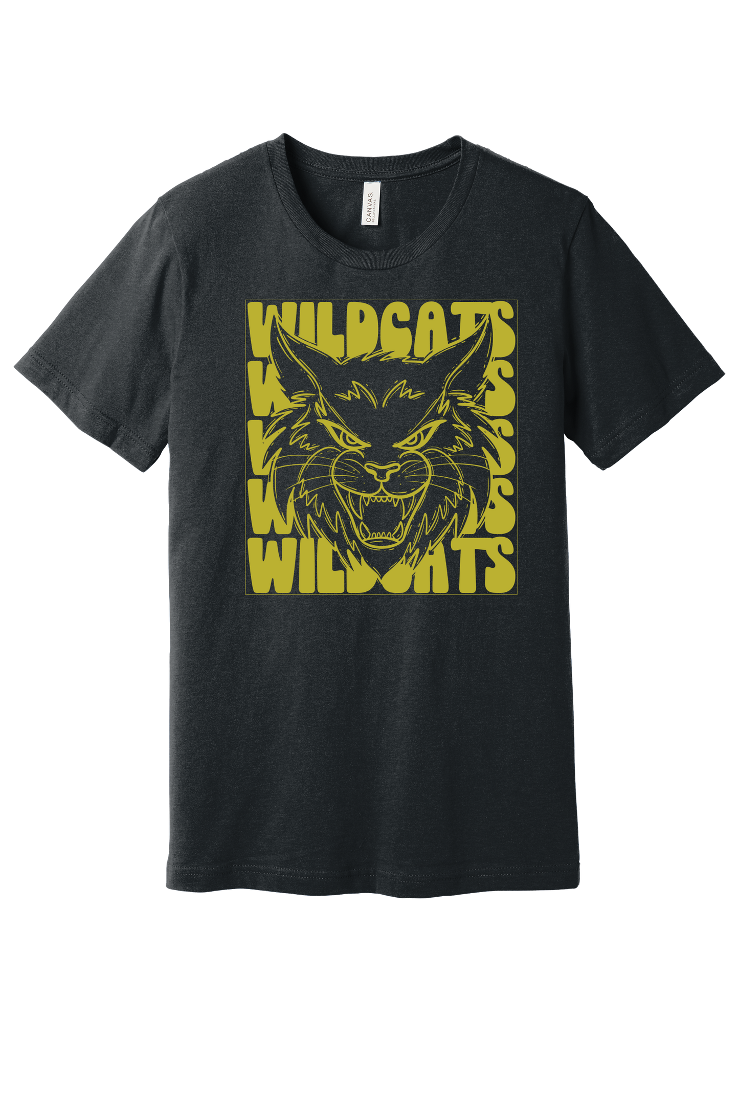 Youth Stacked Wildcat Bella Canvas T-Shirt