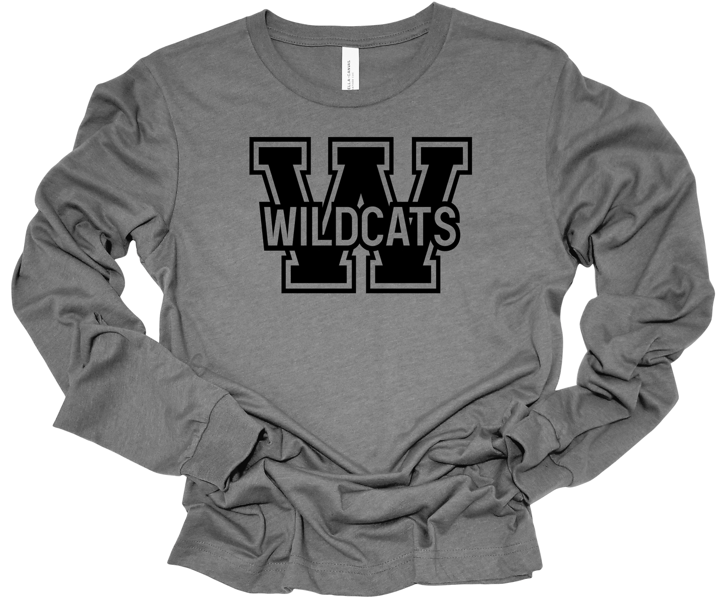 Wildcat Block Bella Canvas Long Sleeve