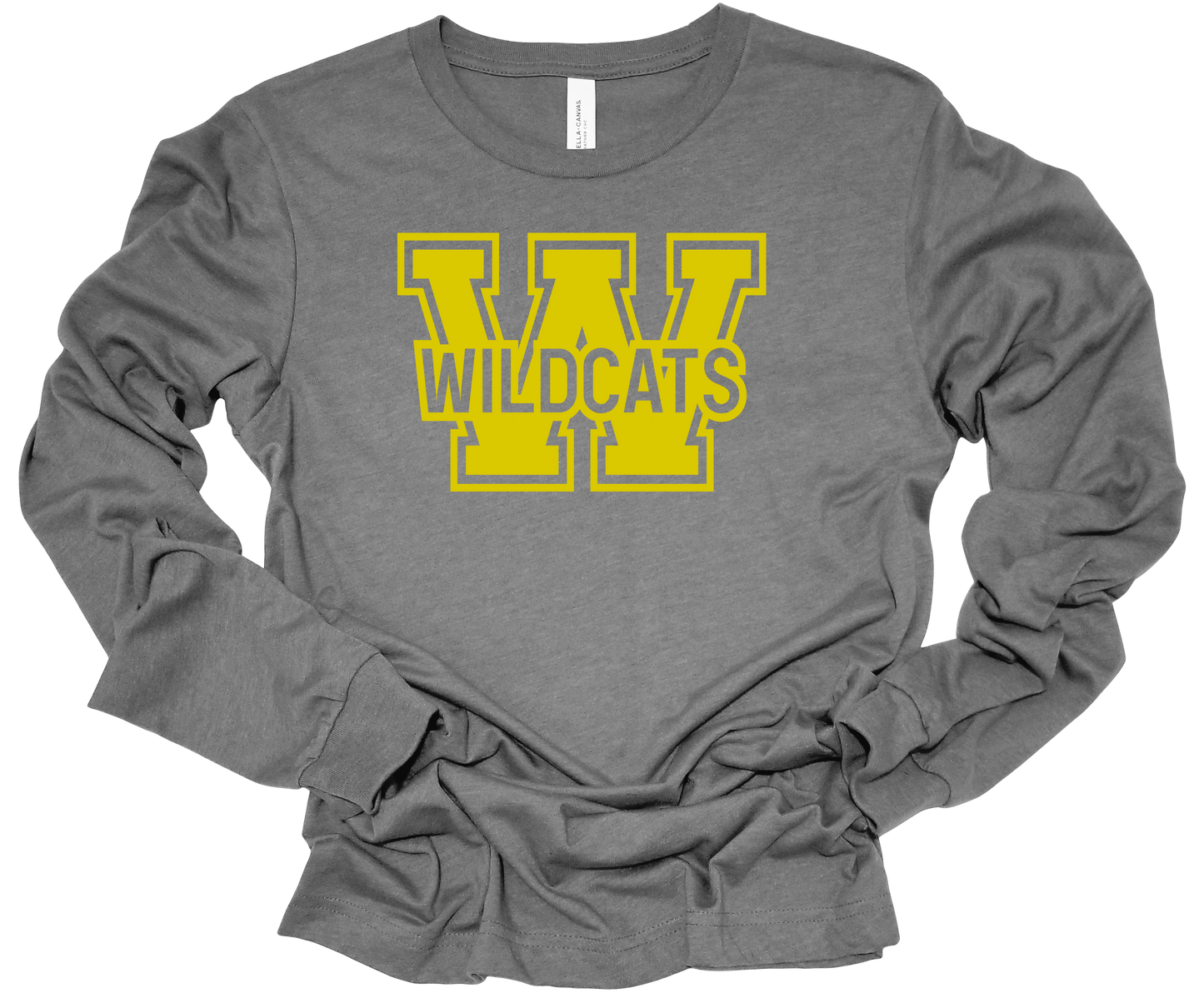 Wildcat Block Bella Canvas Long Sleeve