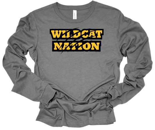 Wildcat Nation Youth Bella Canvas Long Sleeve