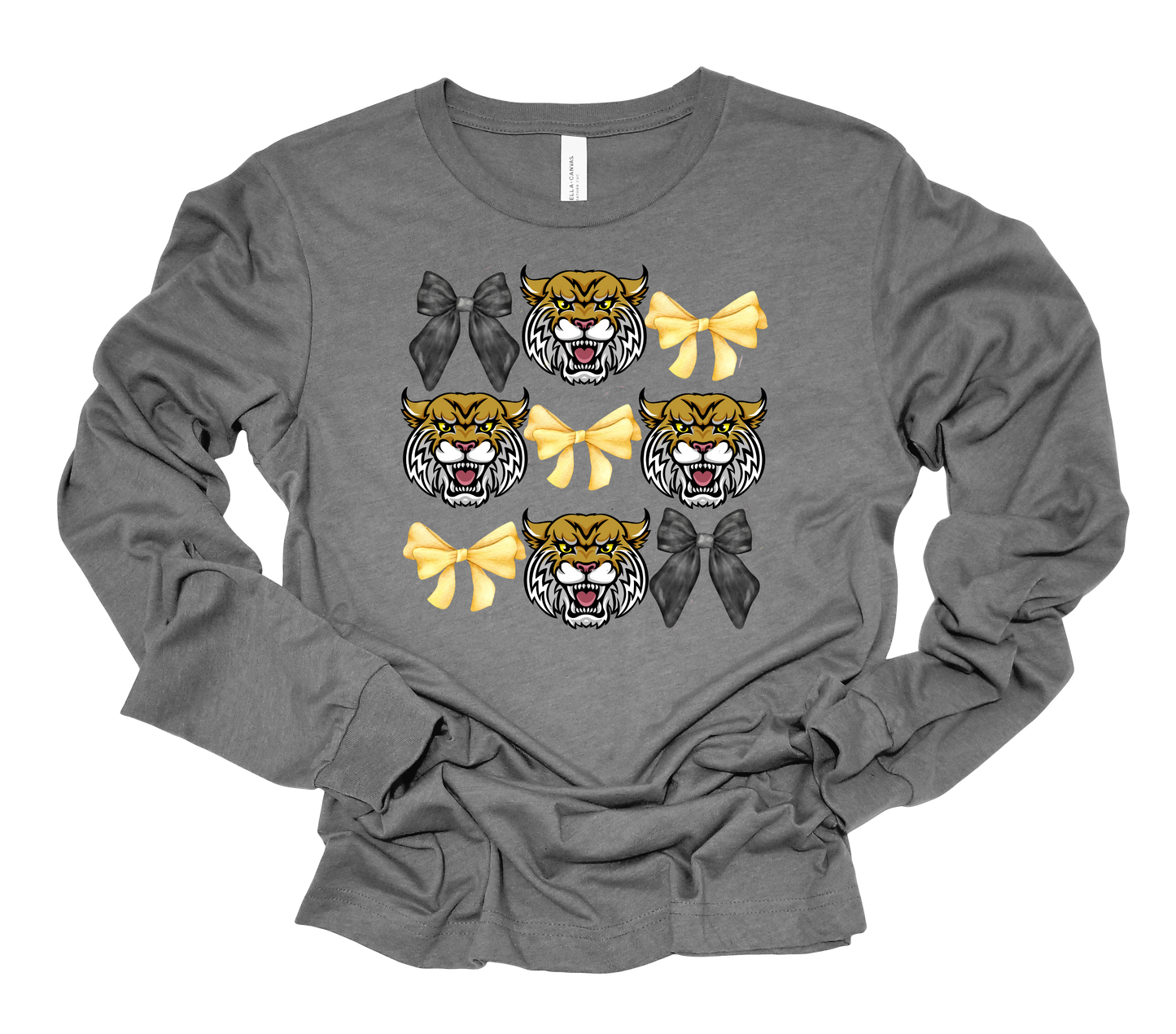 Bows and Wildcats Bella Canvas Long Sleeve