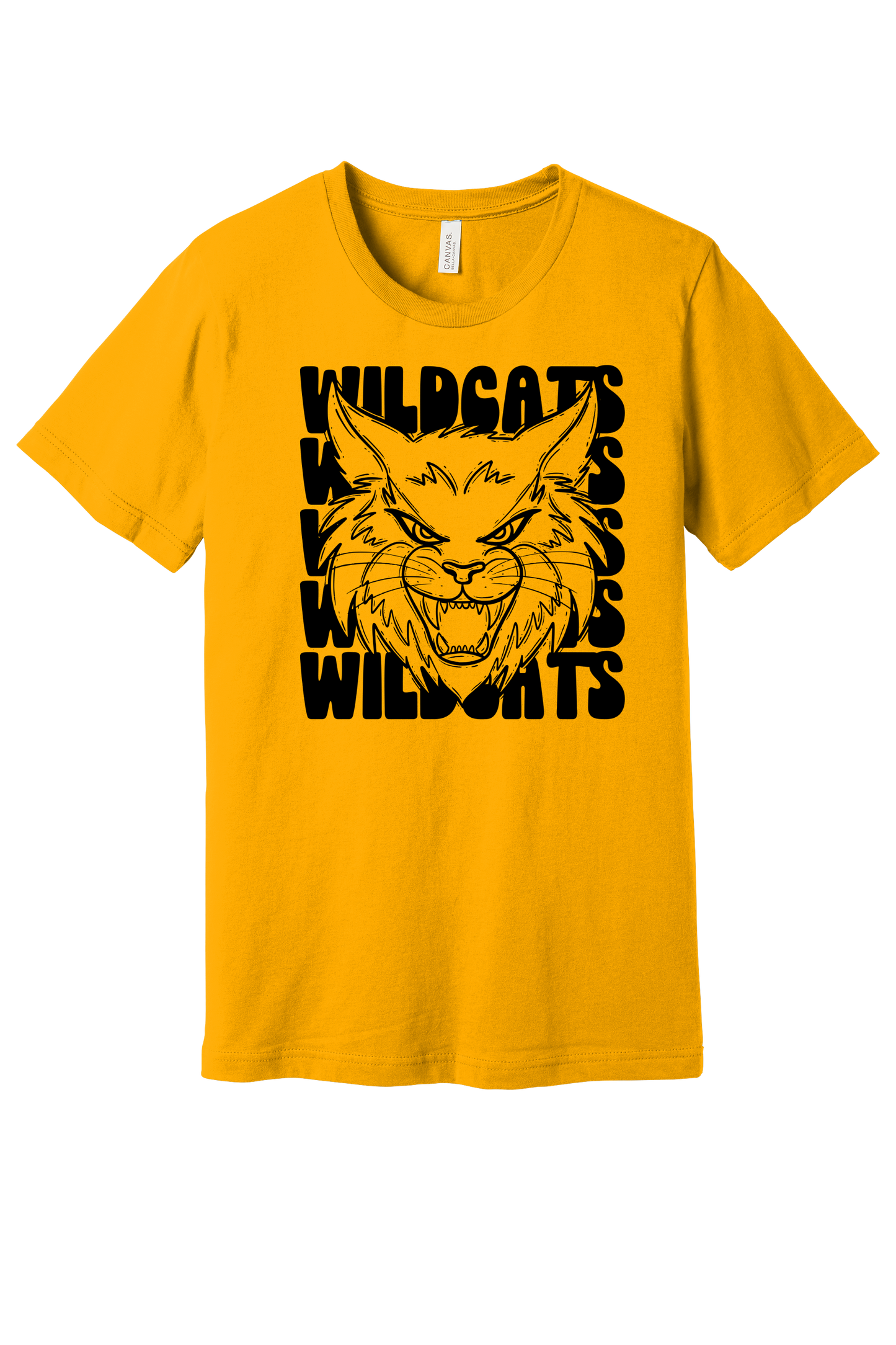 Youth Stacked Wildcat Bella Canvas T-Shirt