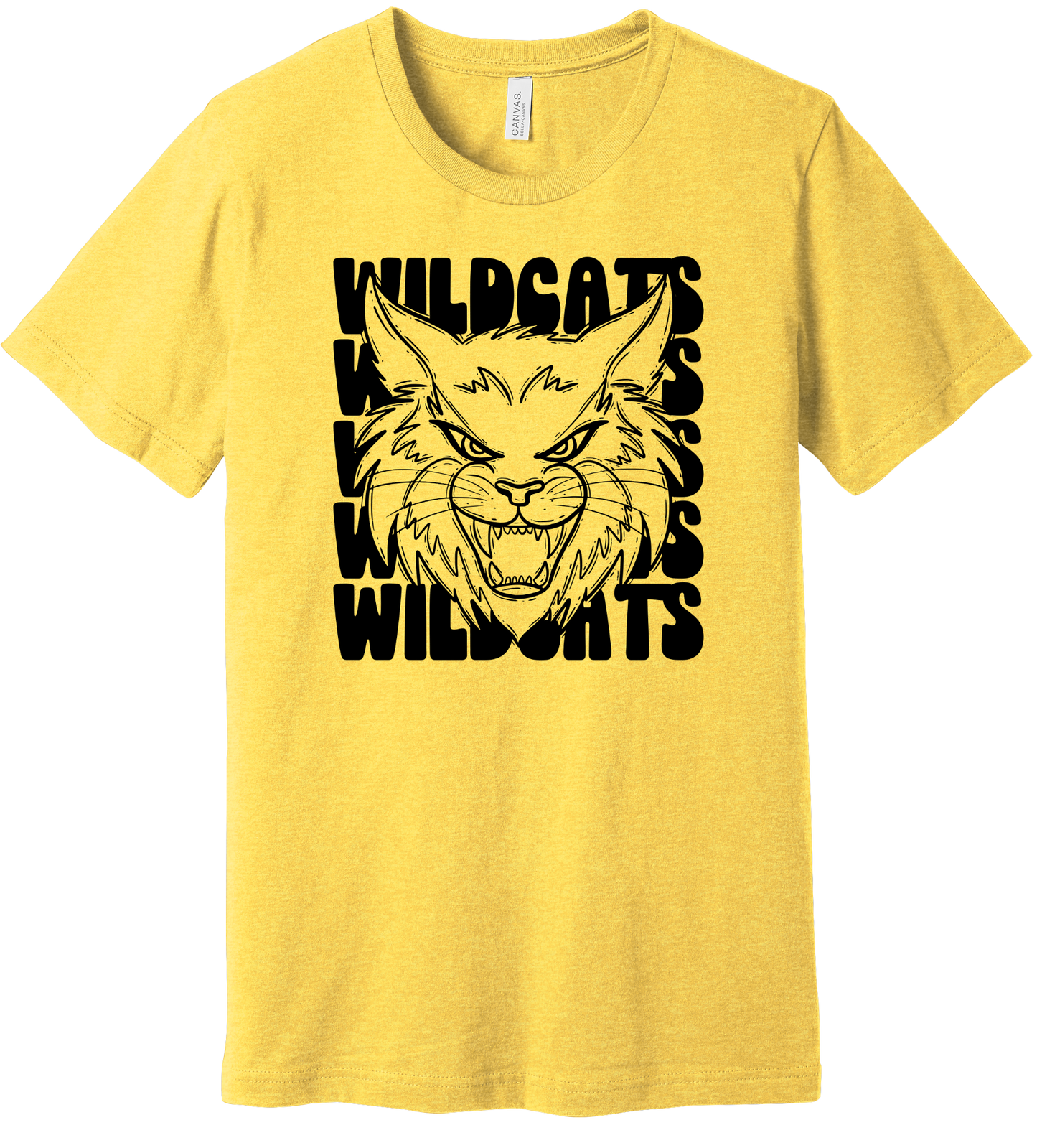 Youth Stacked Wildcat Bella Canvas T-Shirt