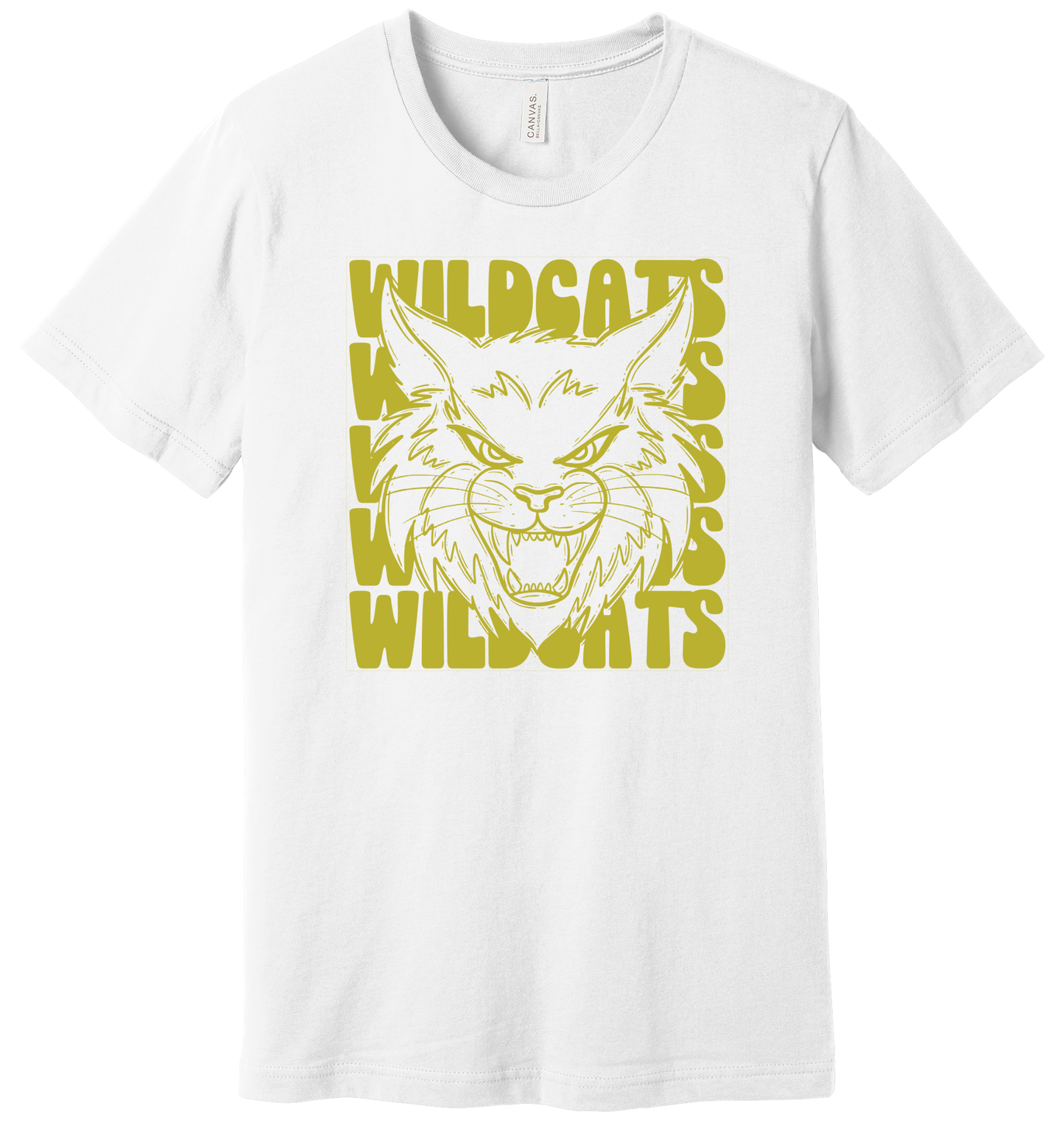 Youth Stacked Wildcat Bella Canvas T-Shirt