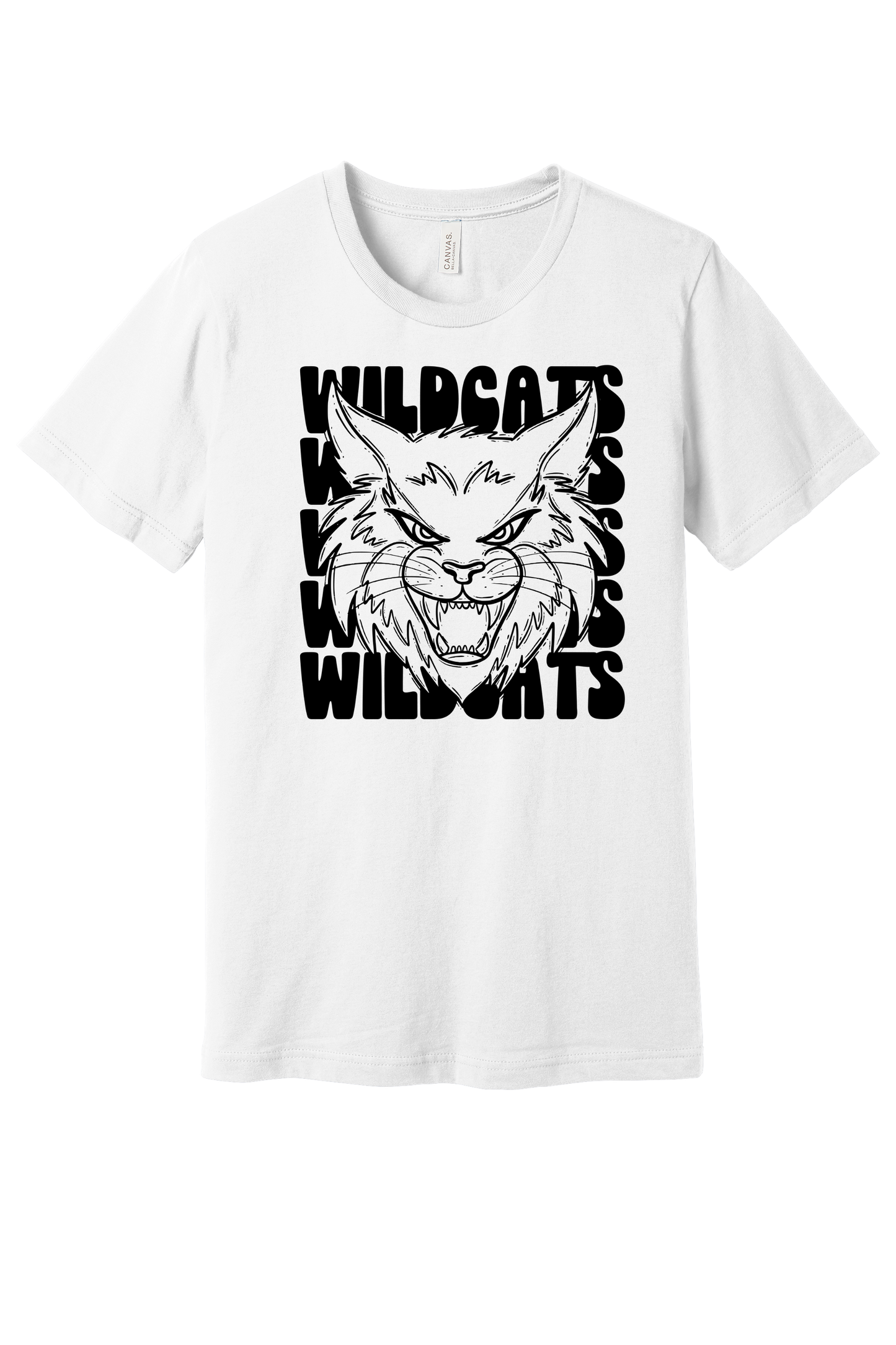 Youth Stacked Wildcat Bella Canvas T-Shirt