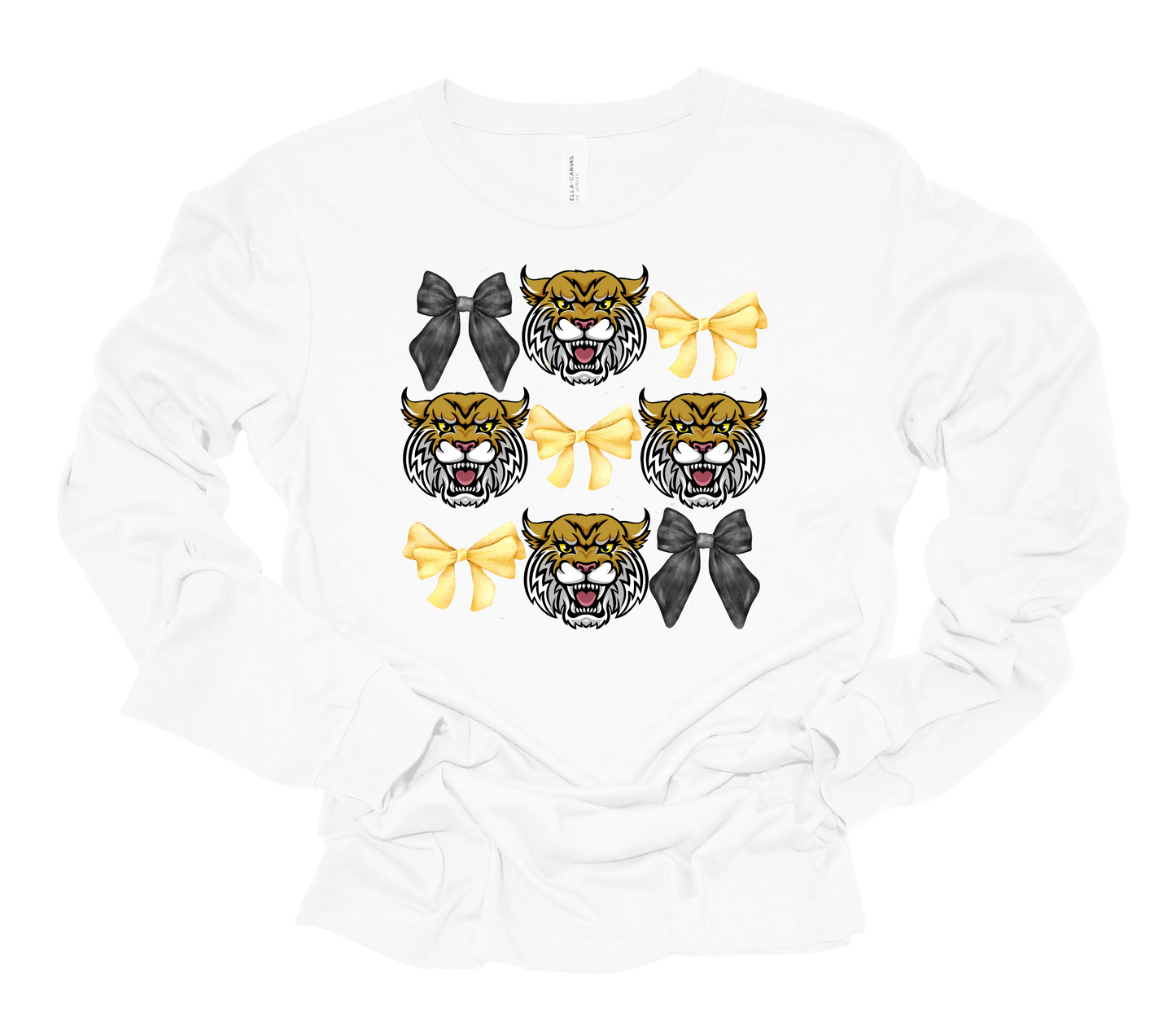 Bows and Wildcats Bella Canvas Long Sleeve