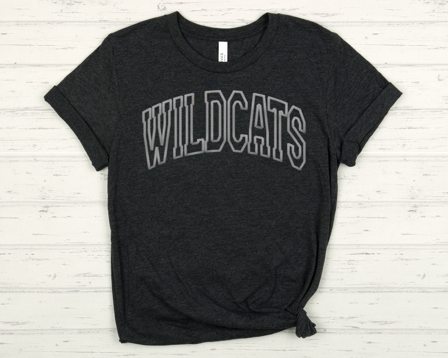 Wildcats Faux Embroidery Graphic Tee